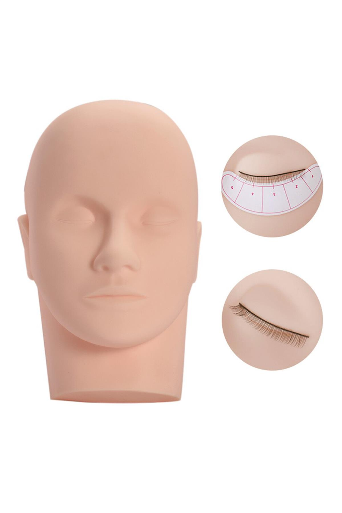 İpek Kirpik Ugulama Eğitimi Yüz Modeli