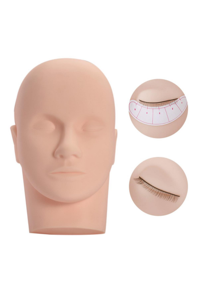 İpek Kirpik Ugulama Eğitimi Yüz Modeli