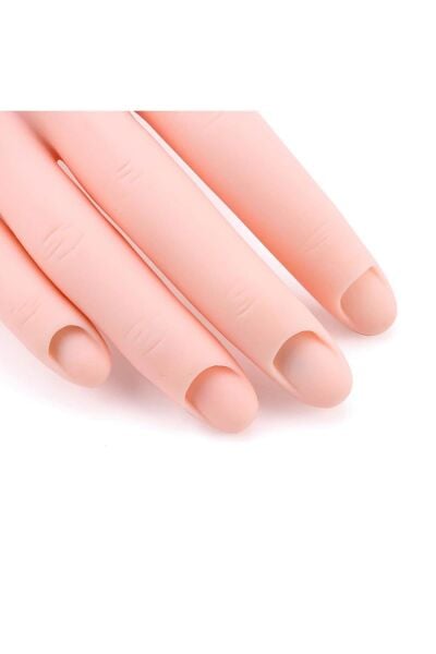 Protez Tırnak Kalıcı Oje Eğitim Model Eli