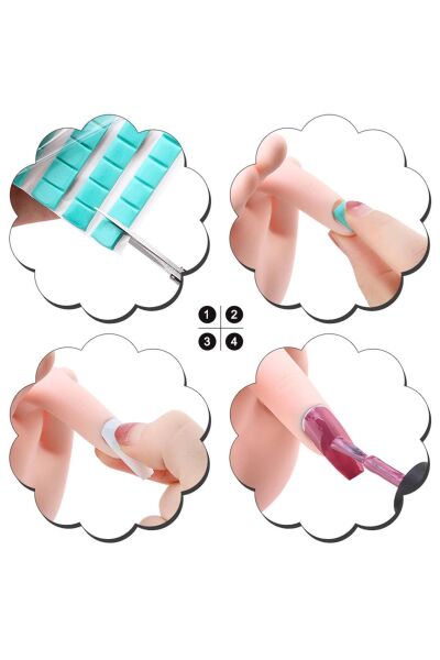 Protez Tırnak Kalıcı Oje Eğitim Model Eli