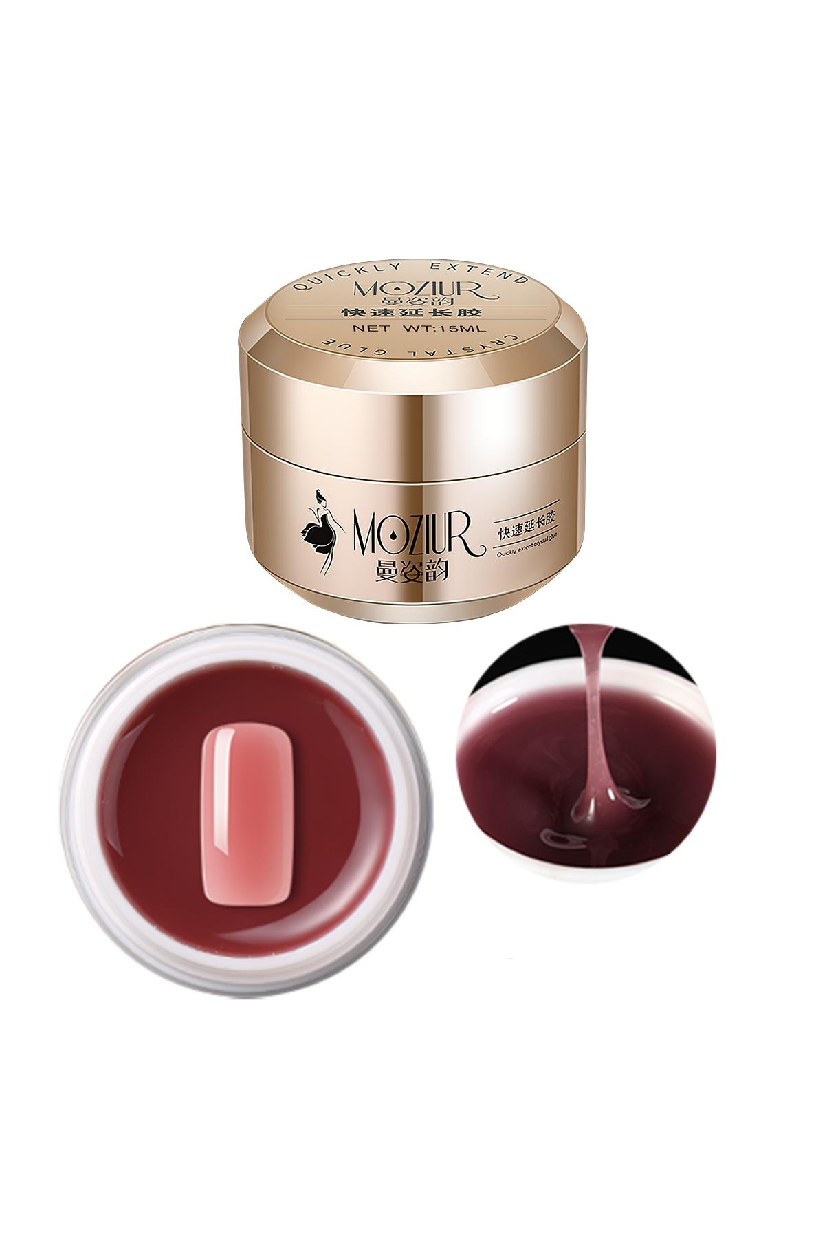 MOZIUR Builder Jel 15ml (YOĞUN KIVAMLI) Gül Kurusu