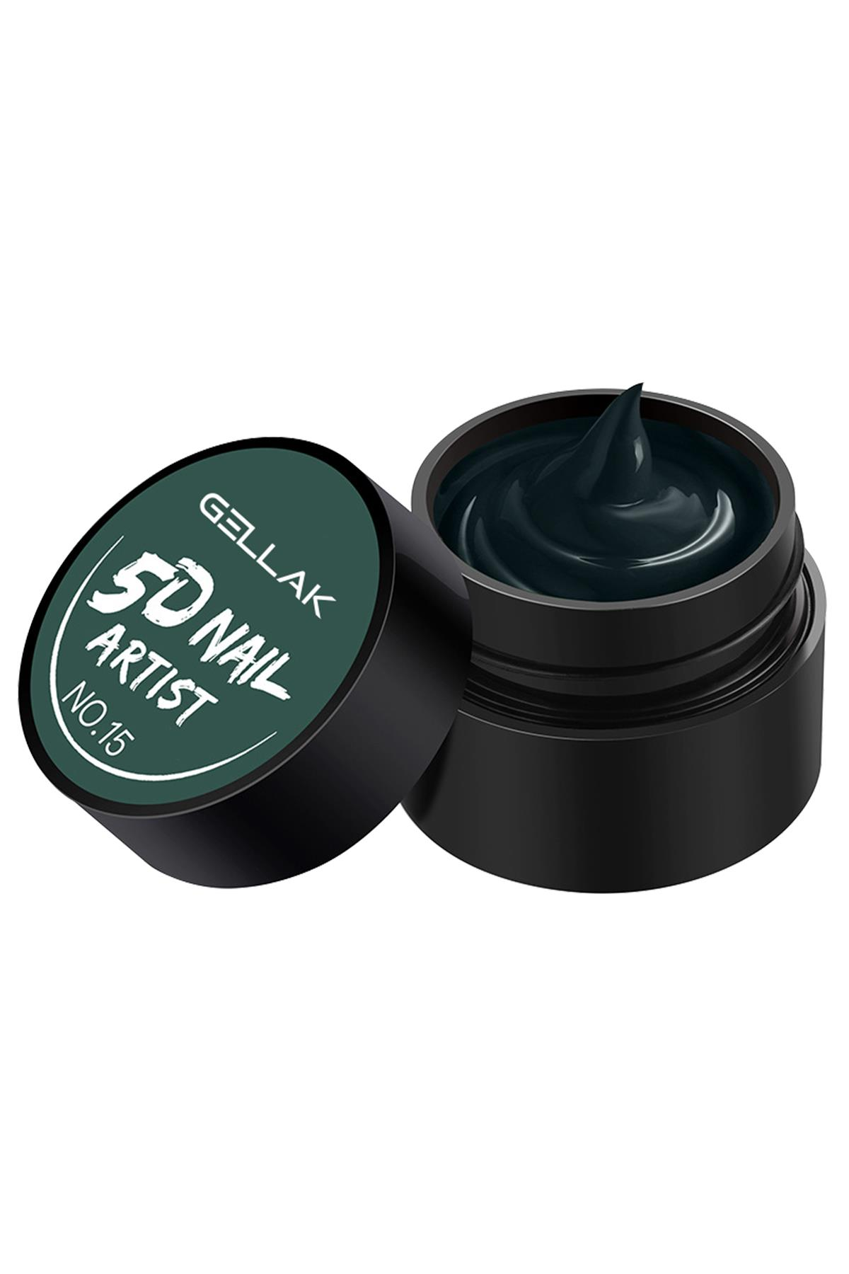 GELLAK 5D Nail Art Tırnak Süsleme Jeli 6ml 15