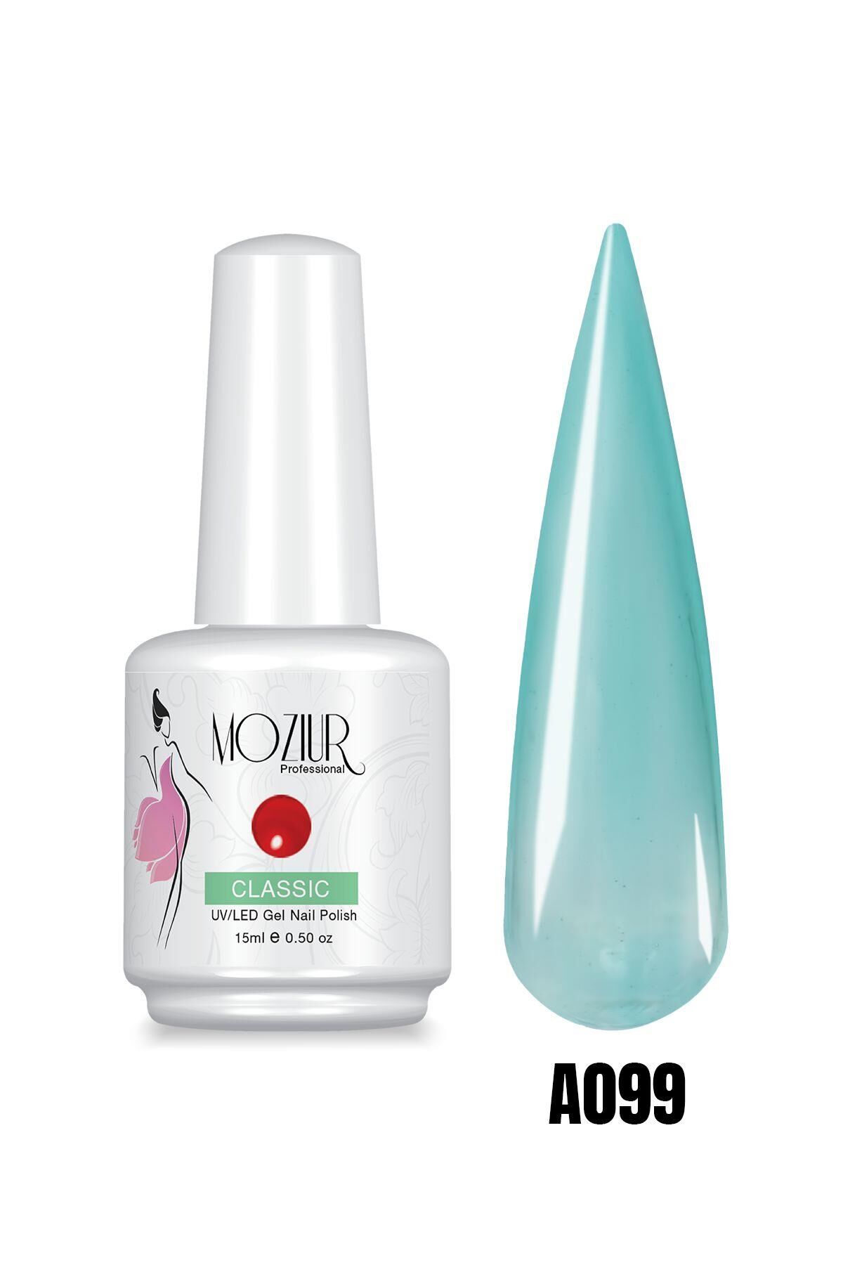 MOZIUR Professional Kalıcı Oje Şeffaf Seri 15ml A099