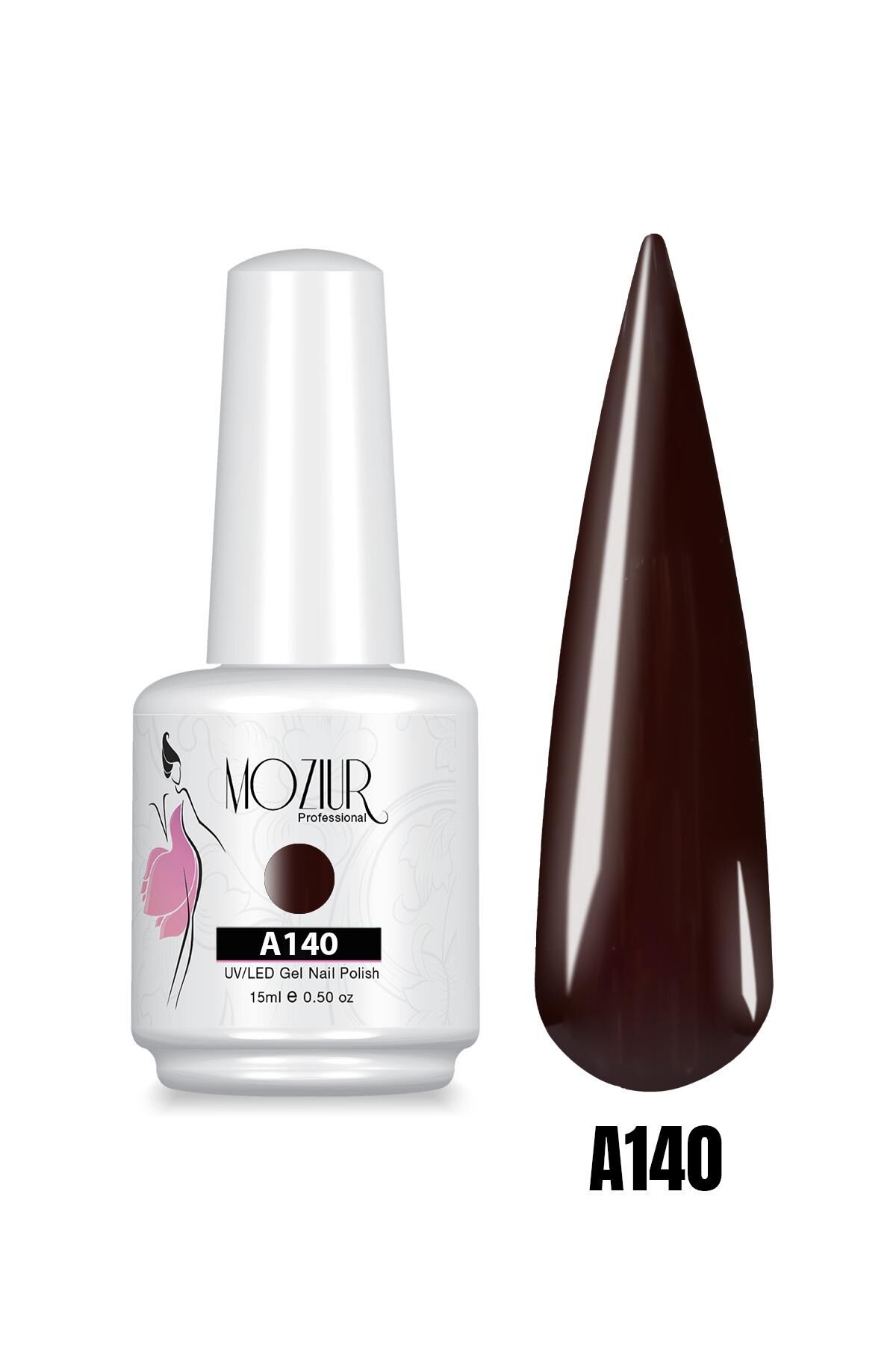 MOZIUR UV Led Kalıcı Oje 15ml KAHVE Serisi A140