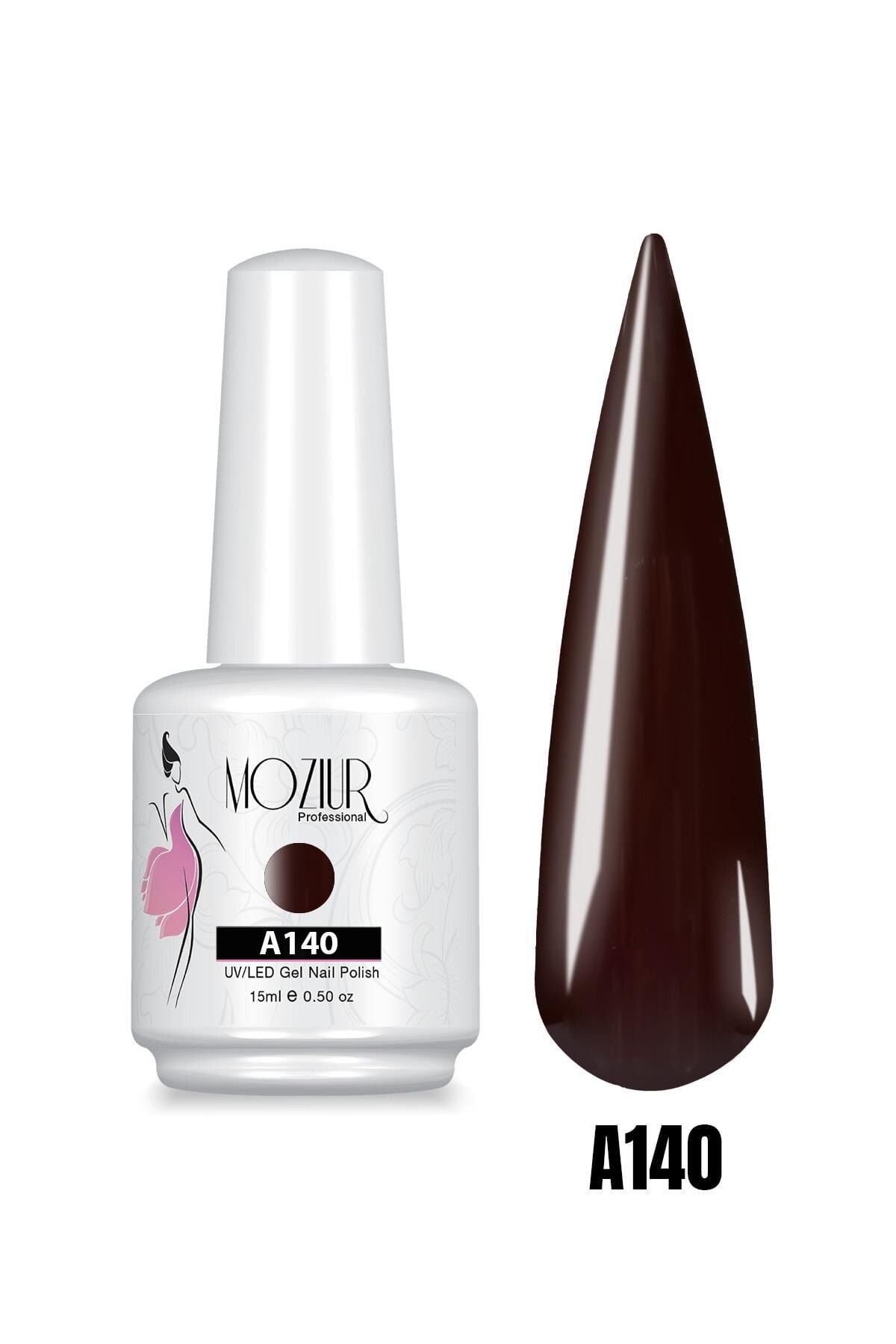 MOZIUR UV Led Kalıcı Oje 15ml KAHVE Serisi A140