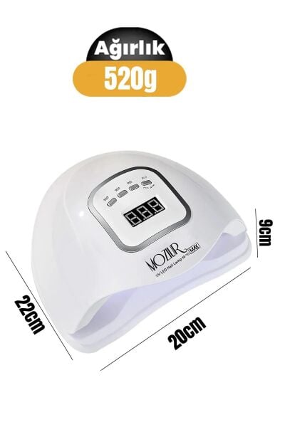 MOZIUR M-10 Max 150w Uv Led Kalıcı Oje Ve Protez Tırnak Kurutucu