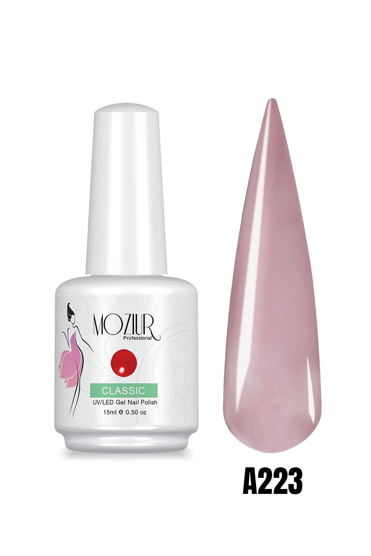 MOZIUR Professional Kalıcı Oje Şeffaf Seri 15ml A223