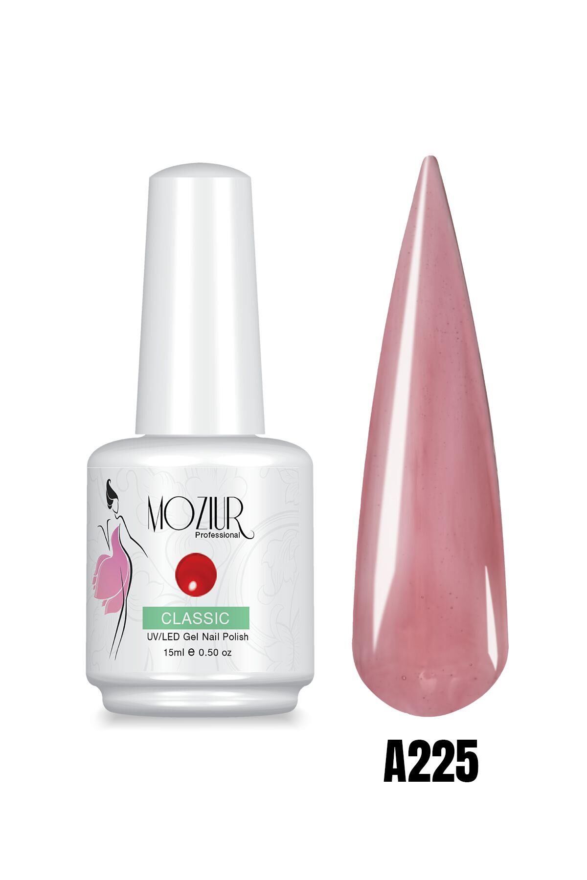 MOZIUR Professional Kalıcı Oje Şeffaf Seri 15ml A225