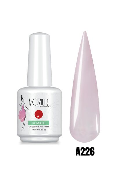 MOZIUR Professional Kalıcı Oje Şeffaf Seri 15ml A226