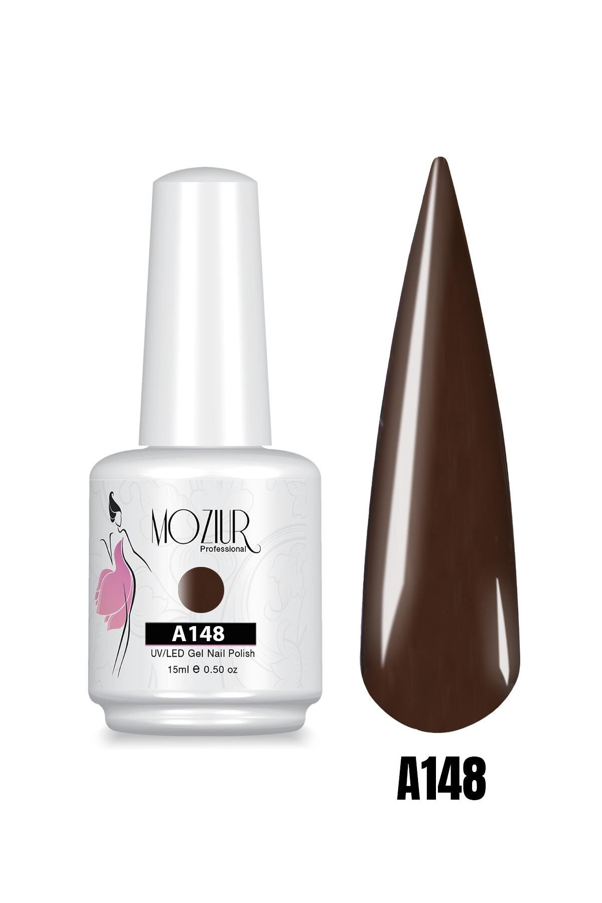 MOZIUR UV Led Kalıcı Oje 15ml KAHVE Serisi A148