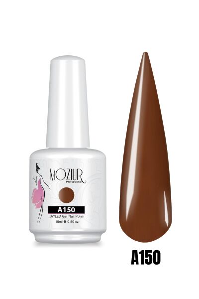 MOZIUR UV Led Kalıcı Oje 15ml KAHVE Serisi A150