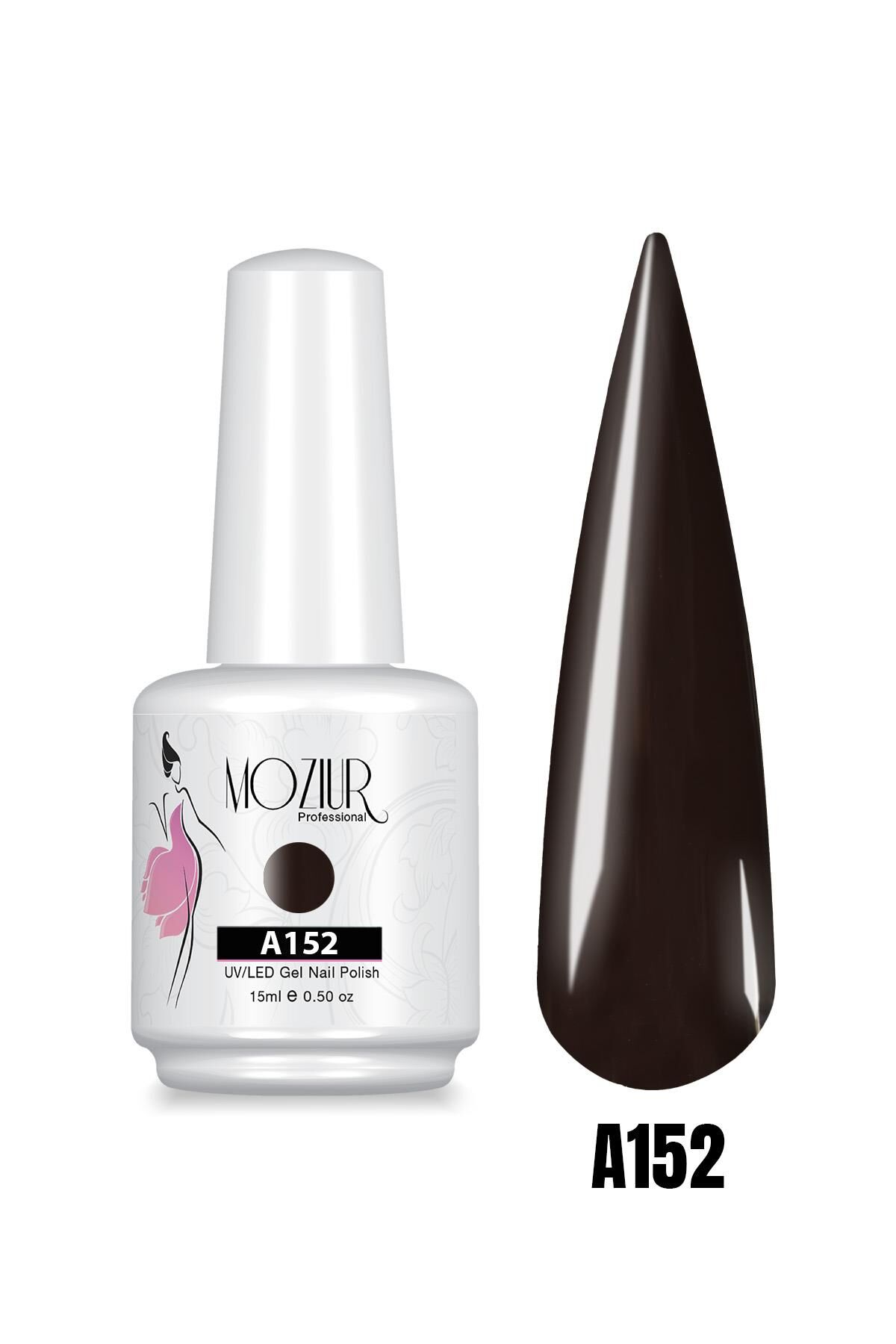 MOZIUR UV Led Kalıcı Oje 15ml KAHVE Serisi A152