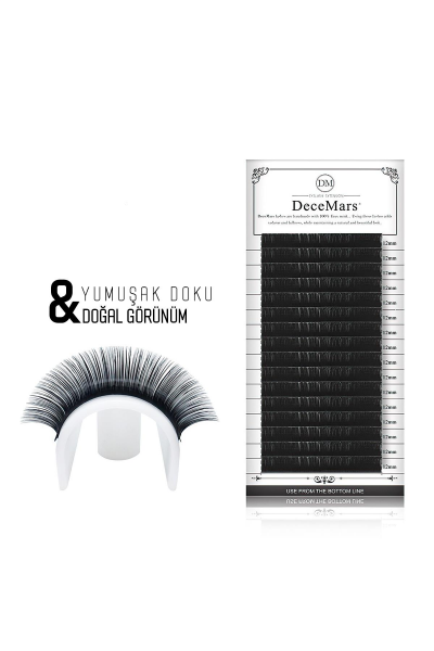 Decemars İpek Kirpik 0,05mm Kalınlık D Kıvrım 11mm Uzunluk