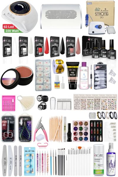 MOZIUR FIRSAT SETİ-1 (Kalıcı Oje, Protez Tırnak ve Nail Art)