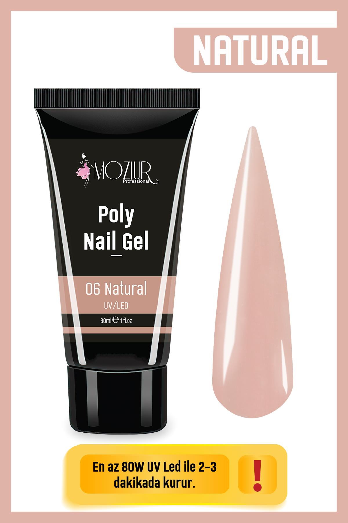 MOZIUR UV/LED Poly Jel 30ml Natural