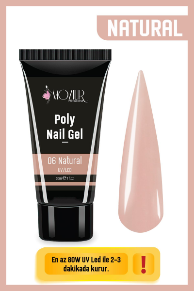 MOZIUR UV/LED Poly Jel 30ml Natural