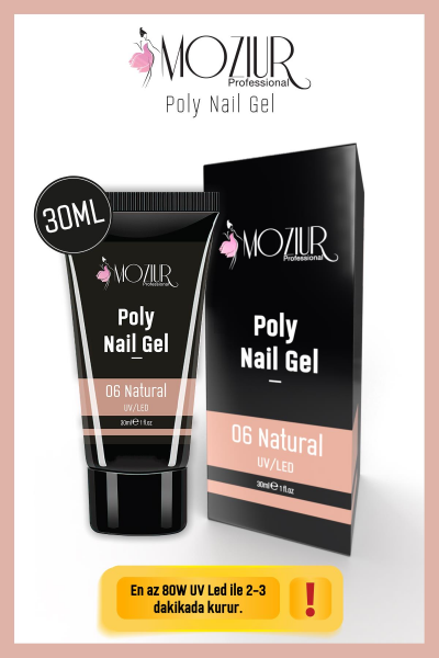 MOZIUR UV/LED Poly Jel 30ml Natural
