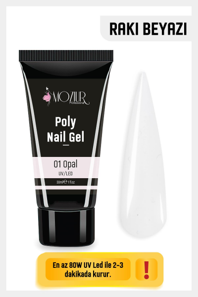 MOZIUR UV/LED Poly Jel 30ml Opal