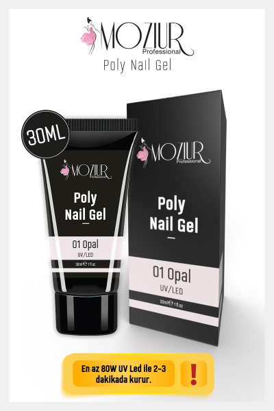 MOZIUR UV/LED Poly Jel 30ml Opal