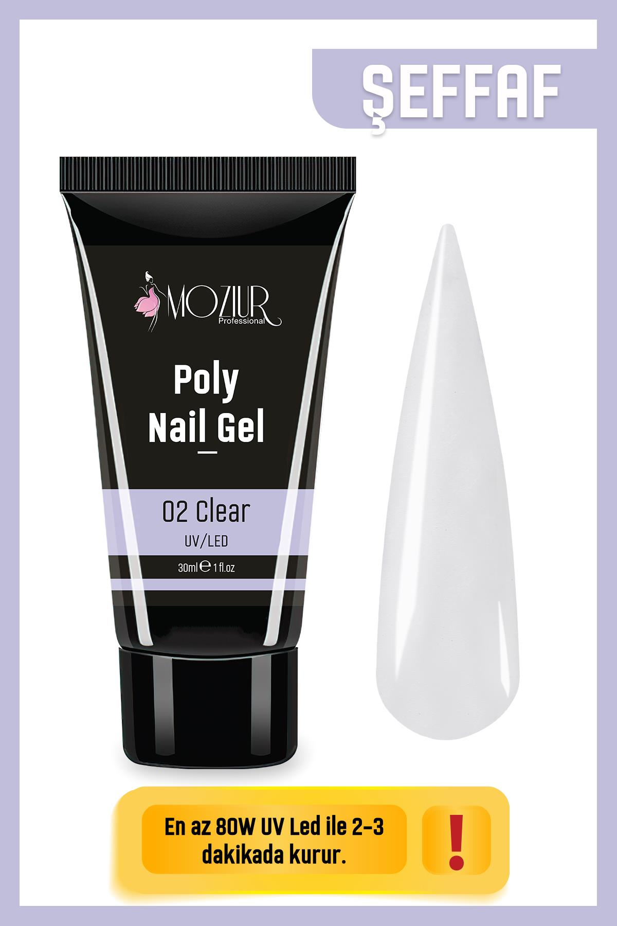 MOZIUR UV/LED Poly Jel 30ml Clear