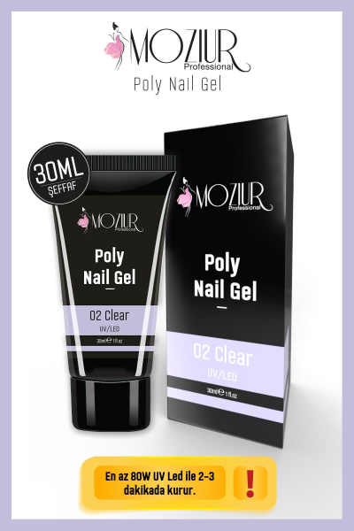MOZIUR UV/LED Poly Jel 30ml Clear