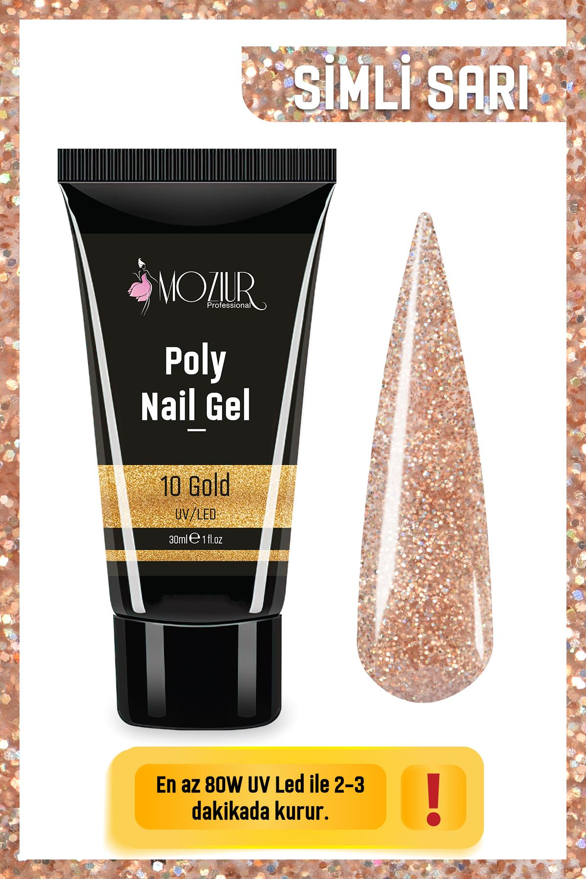 MOZIUR UV/LED Poly Jel 30ml Gold