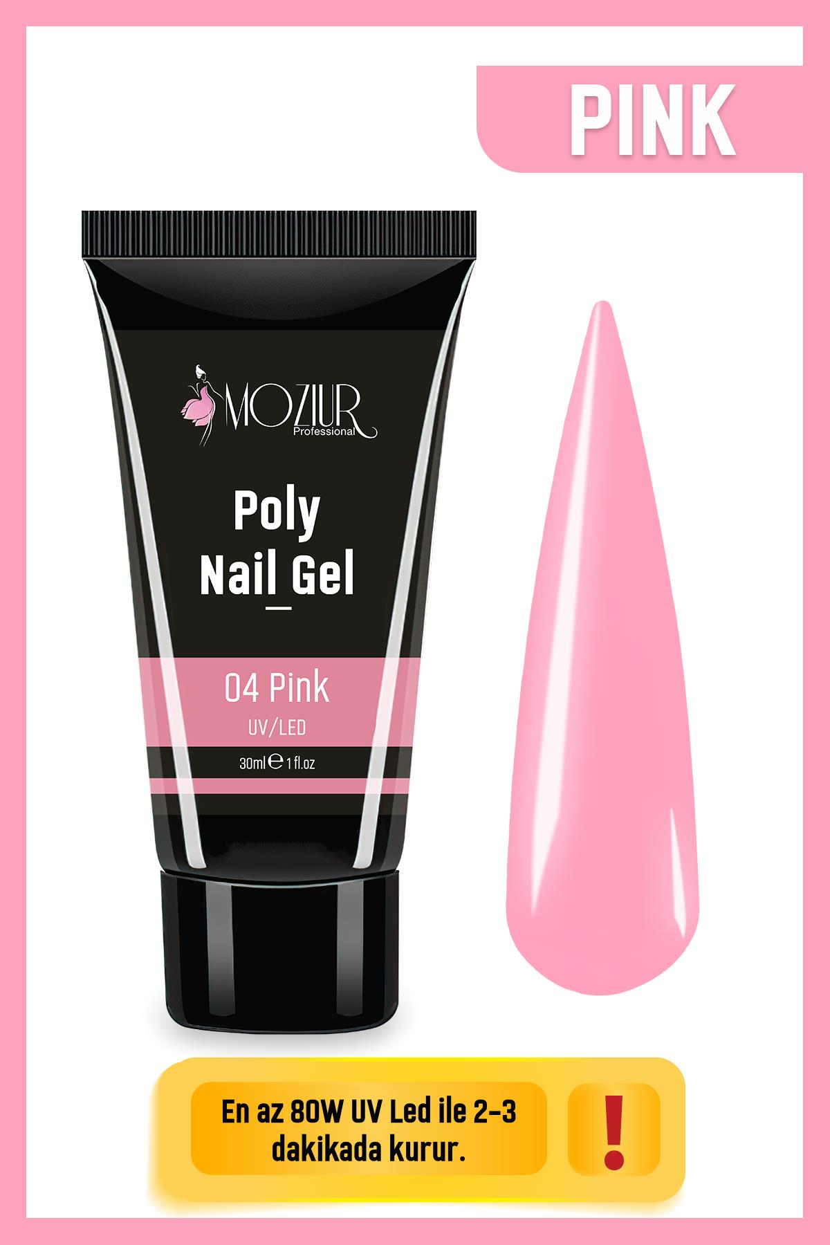 MOZIUR UV/LED Poly Jel 30ml Pink