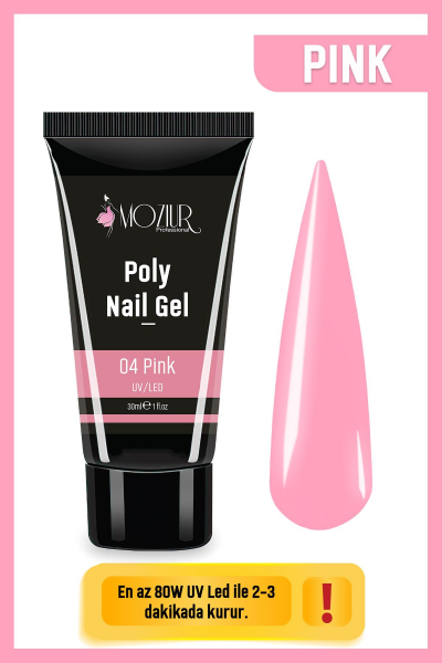 MOZIUR UV/LED Poly Jel 30ml Pink