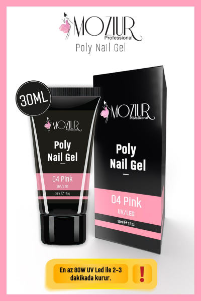 MOZIUR UV/LED Poly Jel 30ml Pink