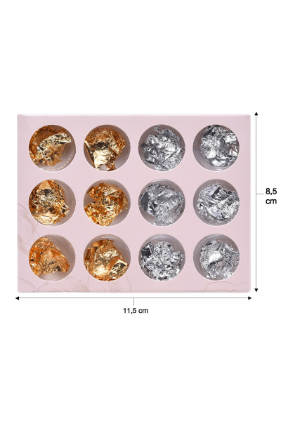 MOZIUR Tırnak Süsü Kırık Folyo Parça Folyo Sticker PF-1