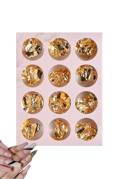 MOZIUR Tırnak Süsü Kırık Folyo Parça Folyo Sticker PF-4