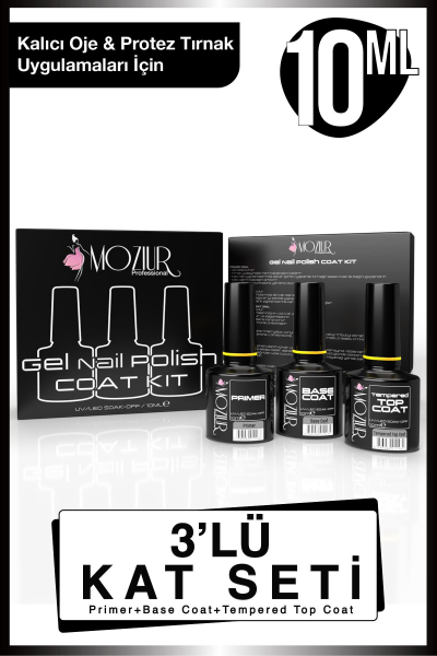MOZIUR Mega Set (Kalıcı Oje ve Protez Tırnak Builder Jel Seti)