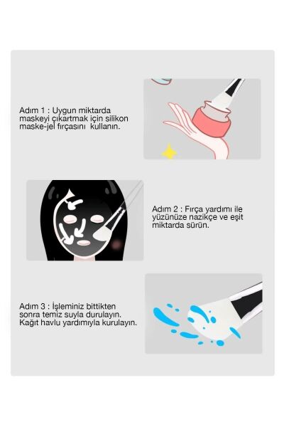MOZIUR Silikon Maske Sürme Fırçası