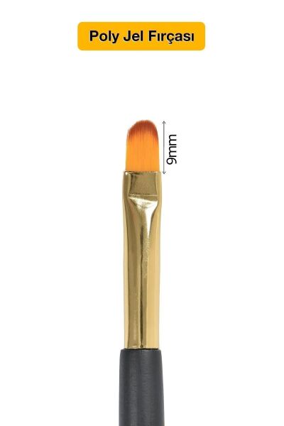 MOZIUR 7'li Lüks Kalıcı Oje ve Protez Tırnak Fırça Seti