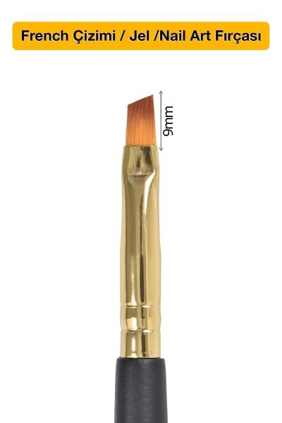 MOZIUR 7'li Lüks Kalıcı Oje ve Protez Tırnak Fırça Seti