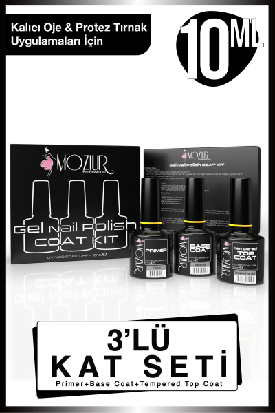 MOZIUR Evde Protez Tırnak Salon Seti (POLY JEL)