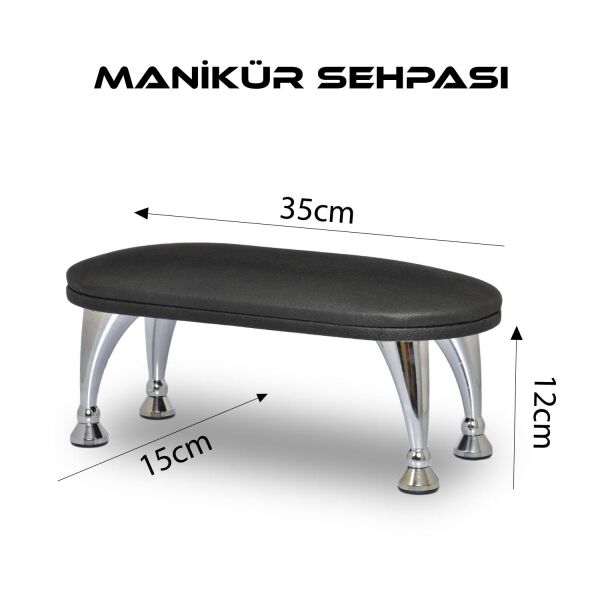 MOZIUR Manikür Sehpası Siyah