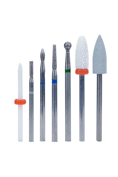 MOZIUR Elektrikli Tırnak Törpüsü Freze Uç Seti U-7