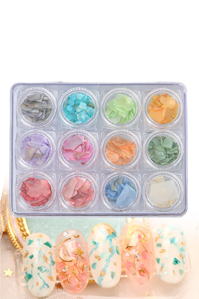 MOZIUR Deniz Kabuğu Tırnak Süsleme Nail Art
