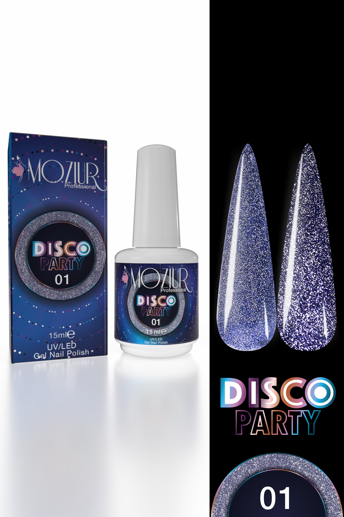 Kalıcı Oje UV/Led Disco Party 15ml DSC-01