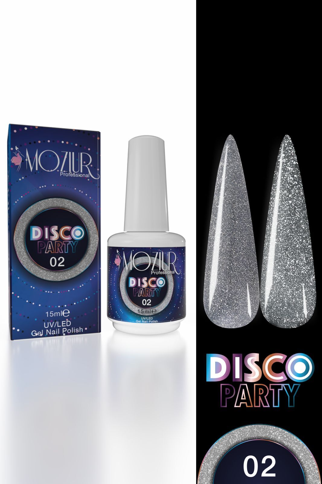 Kalıcı Oje UV/Led Disco Party 15ml DSC-02