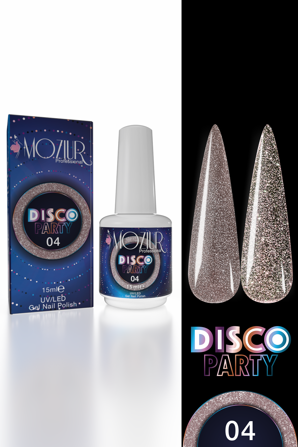 Kalıcı Oje UV/Led Disco Party 15ml DSC-04