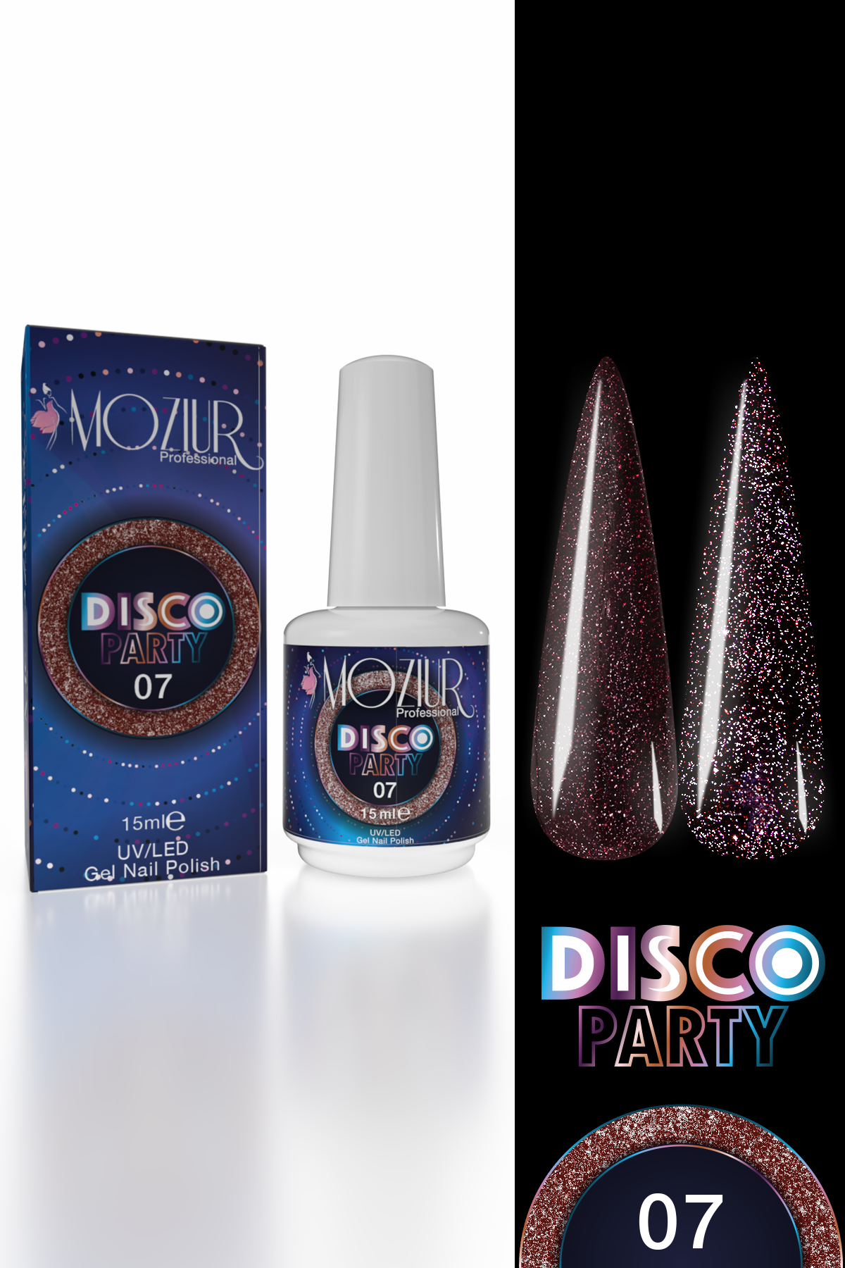 Kalıcı Oje UV/Led Disco Party 15ml DSC-07