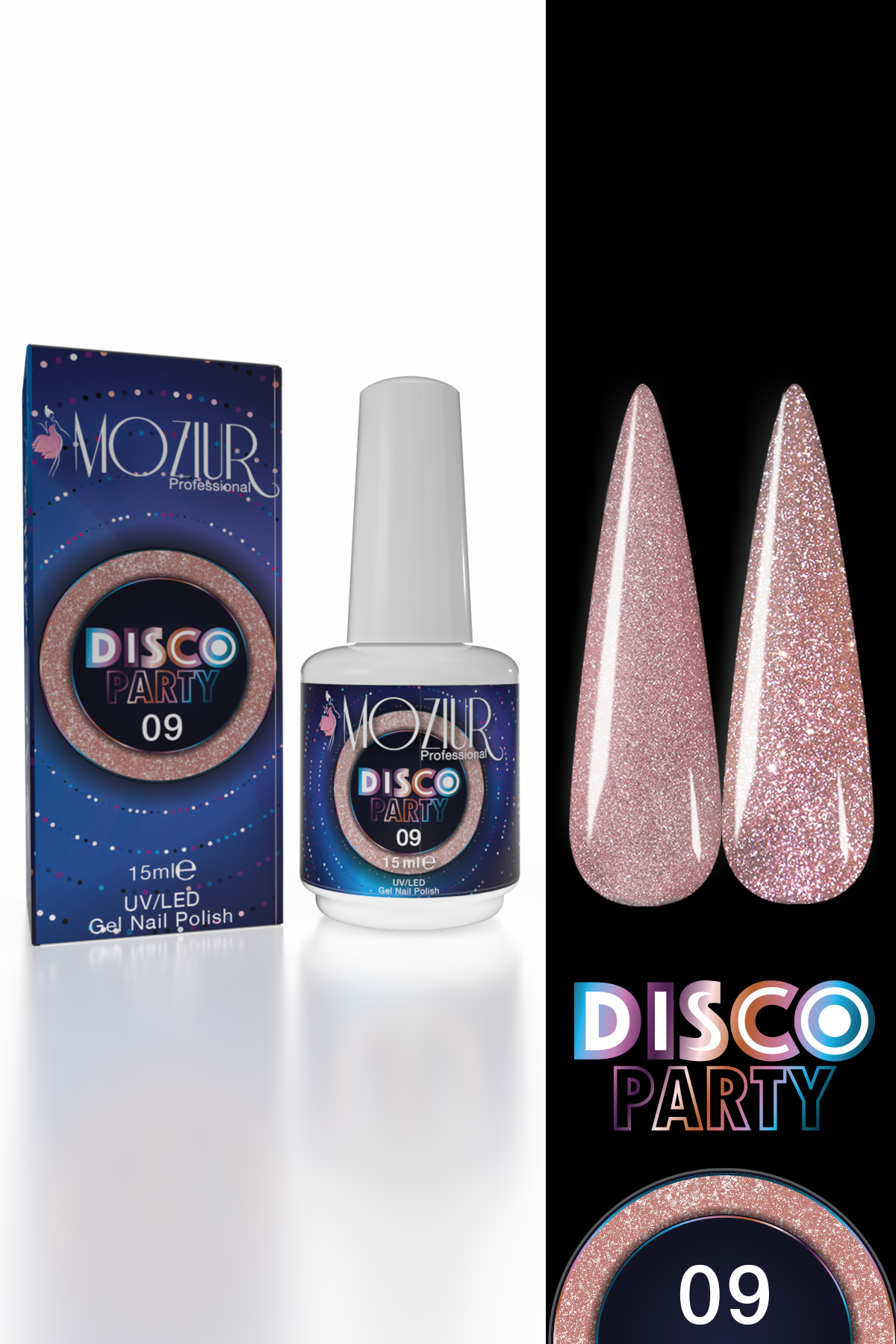 Kalıcı Oje UV/Led Disco Party 15ml DSC-09