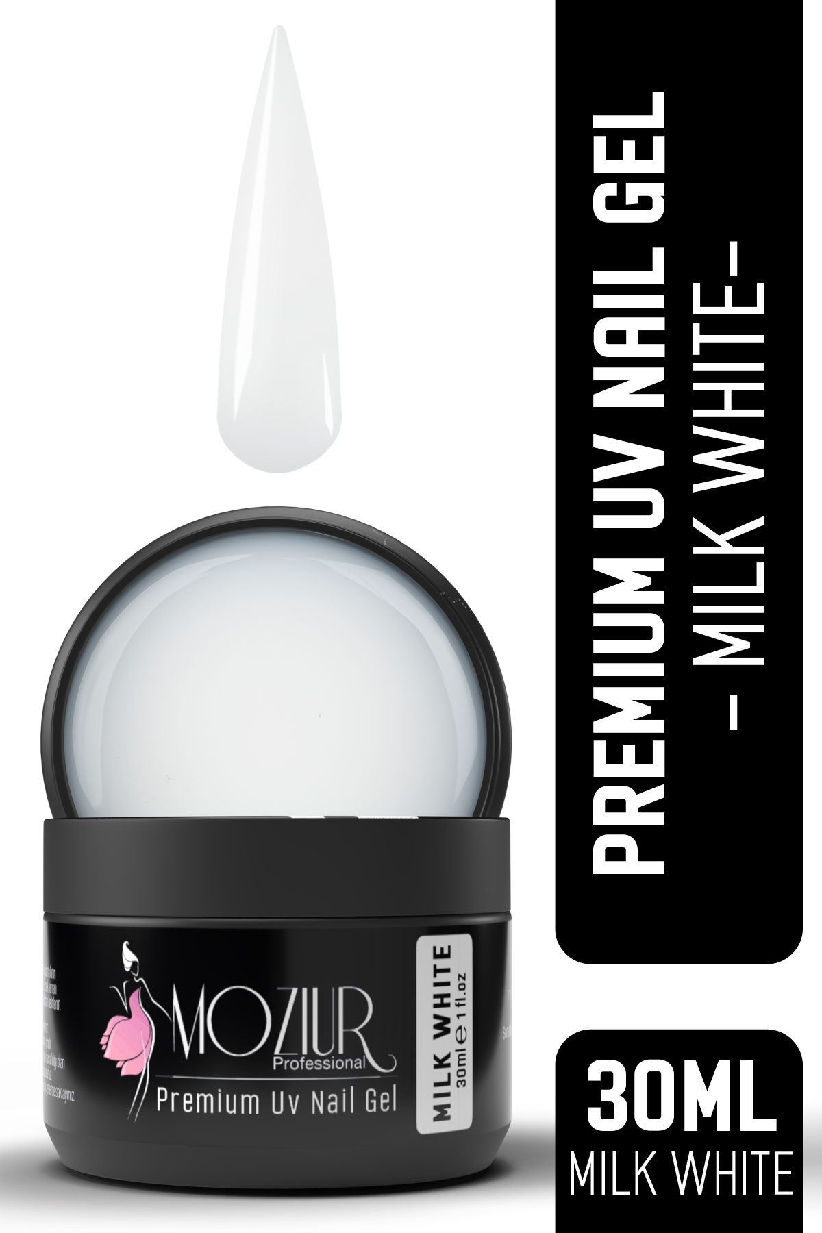 UV/ Builder Nail Jel Premium 30ml Milk White