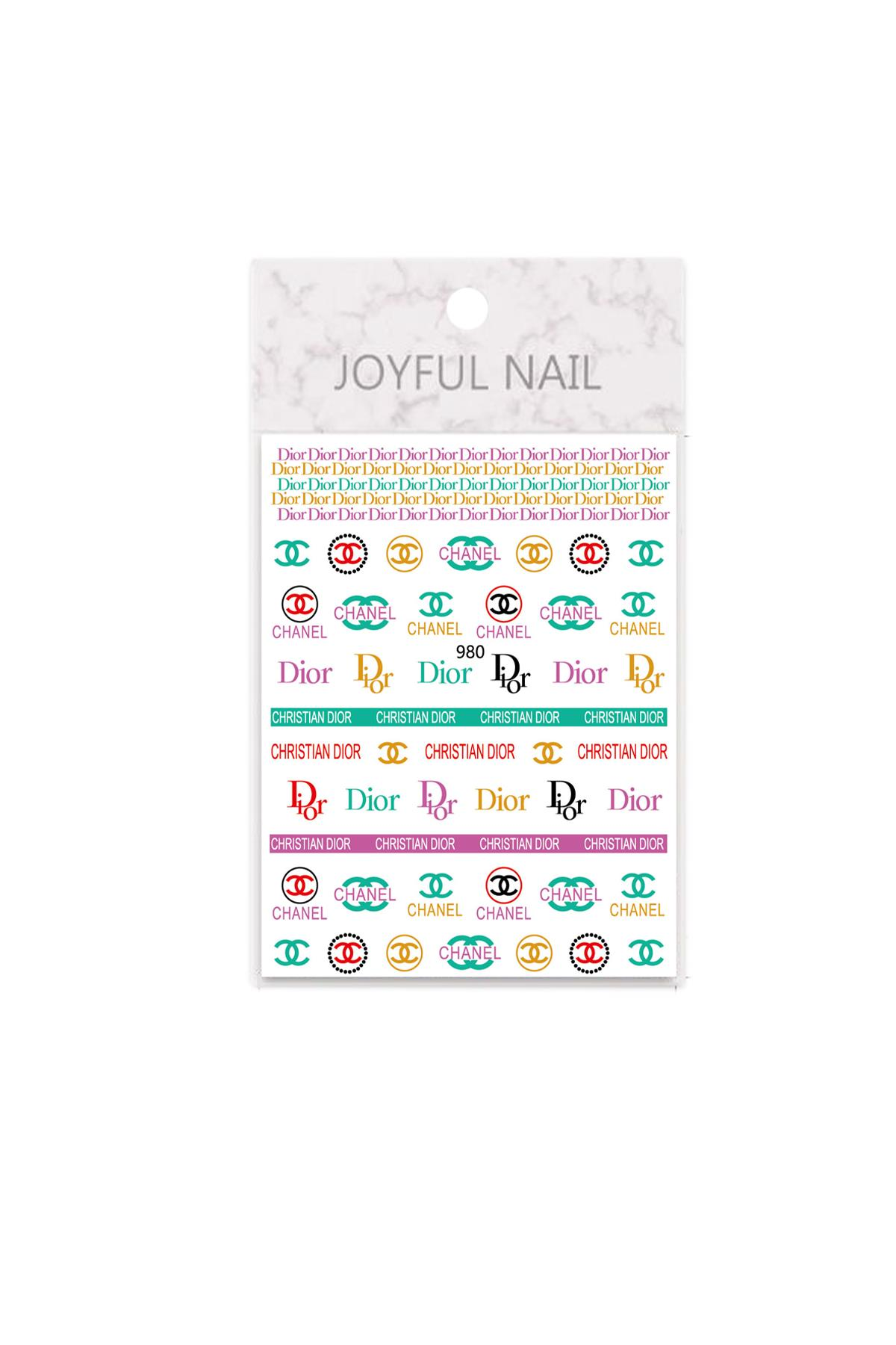 MOZIUR Tırnak Süsleme Etiketi Nail 980