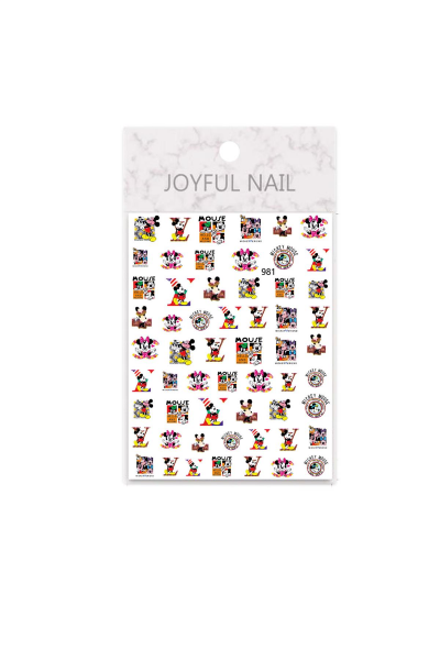 MOZIUR Tırnak Süsleme Etiketi Nail 981