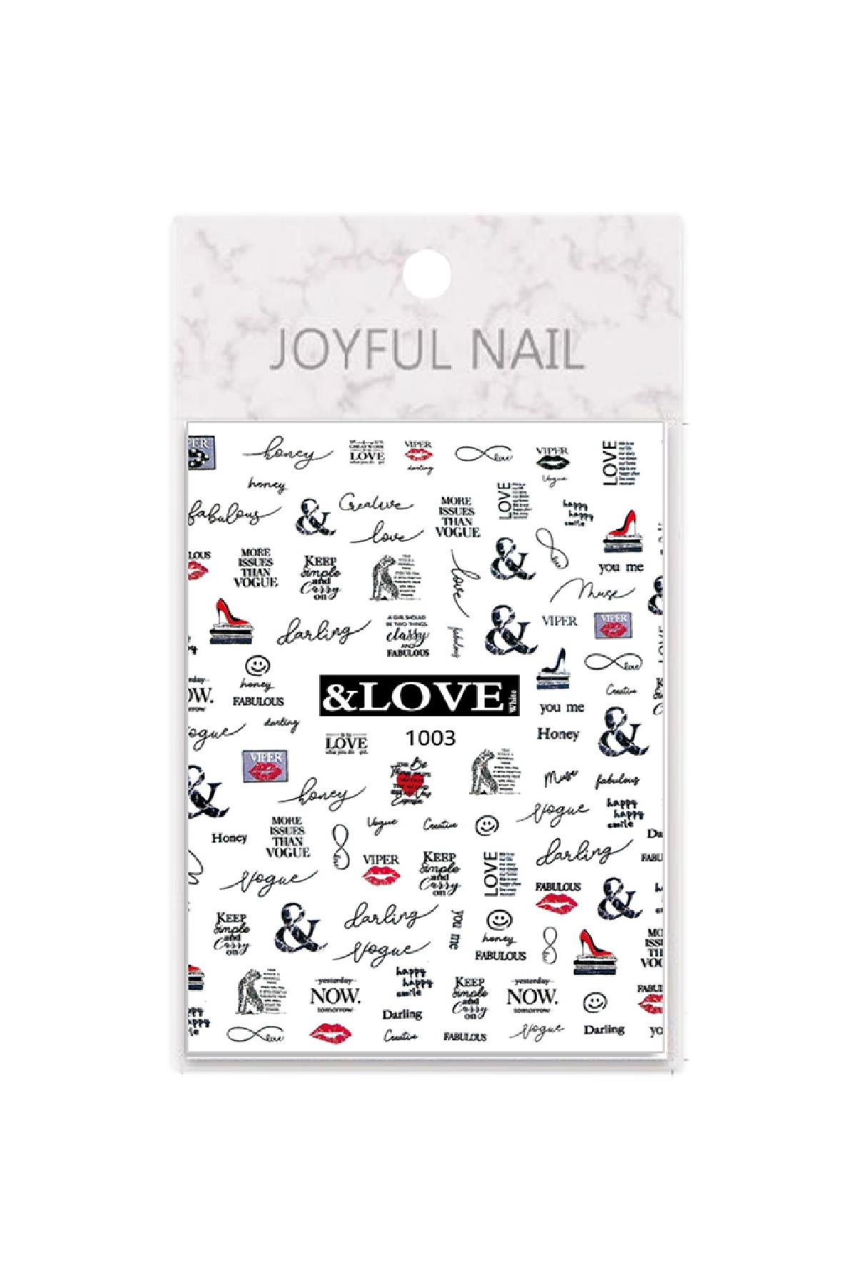 MOZIUR Tırnak Süsleme Etiketi Nail 1003