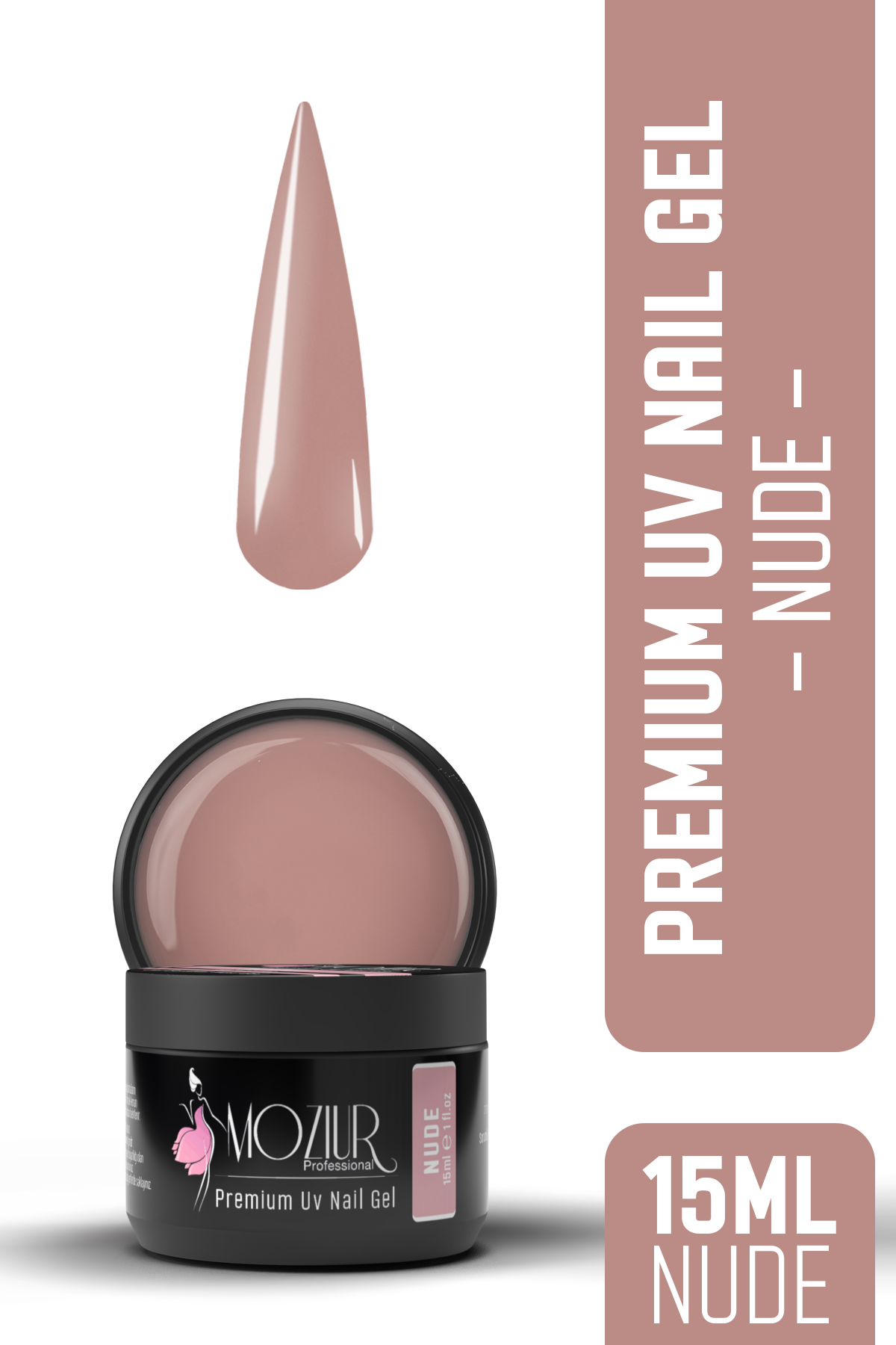 UV/ Builder Nail Jel Premium 15ml Nude