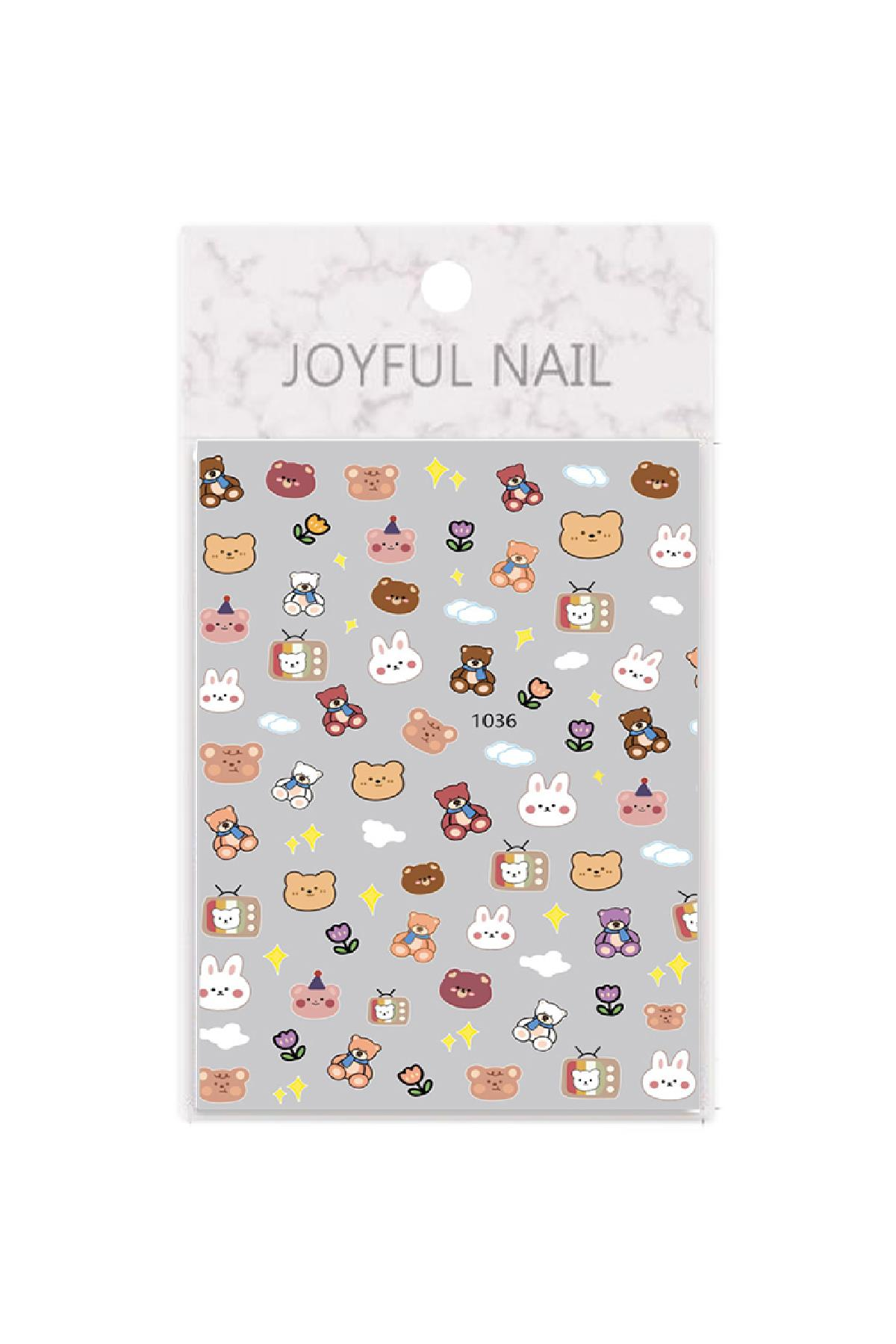 MOZIUR Tırnak Süsleme Etiketi Nail 1036